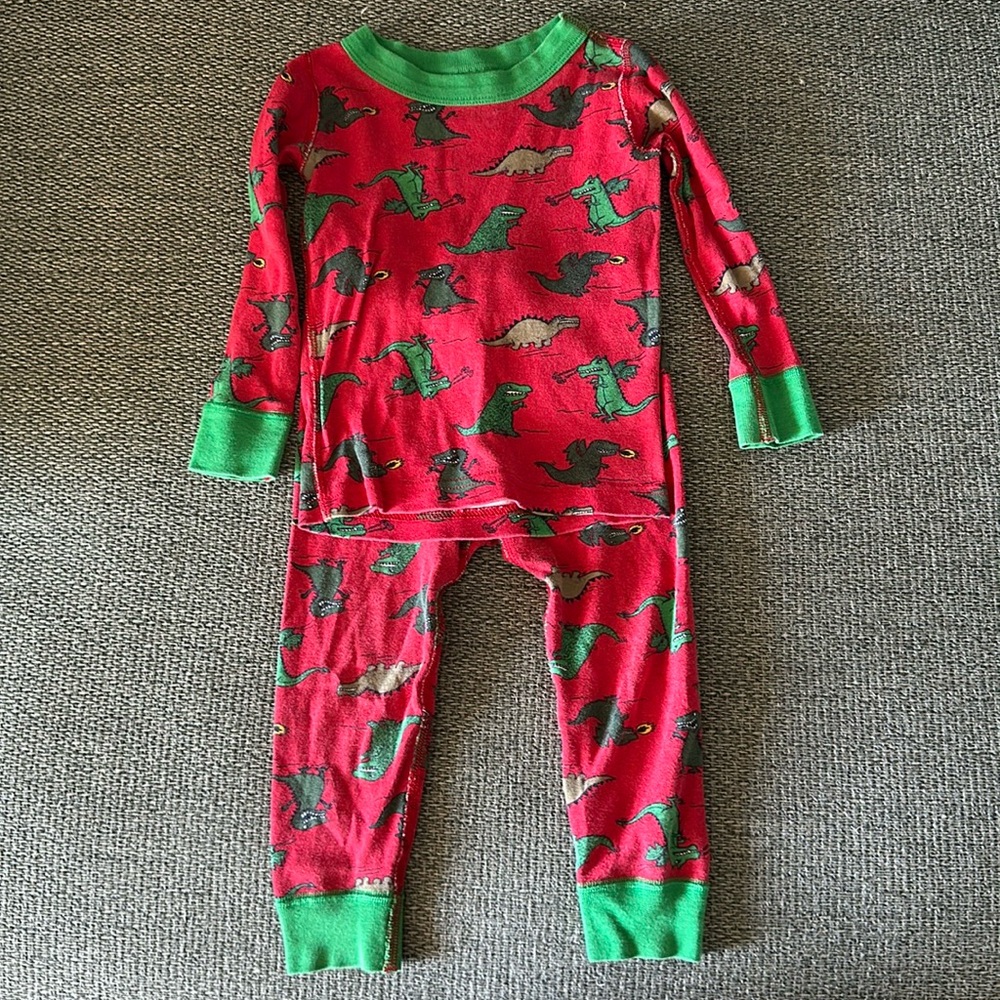Hanna Andersson Long John Pajamas Set Dragon